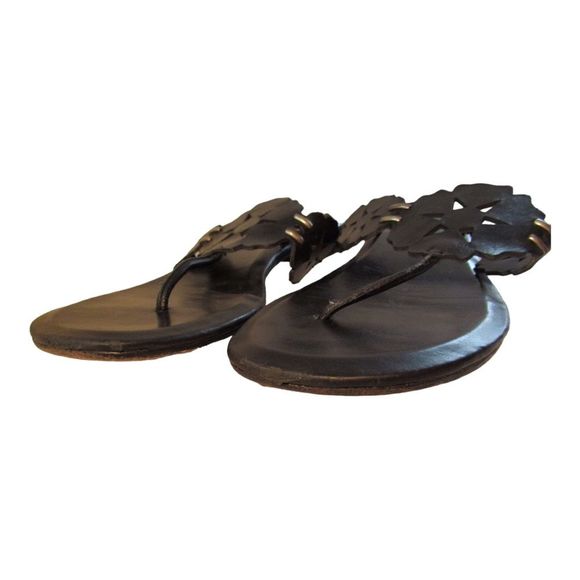 Vera Wang Lavender Leather Sandals - Picture 6 of 7